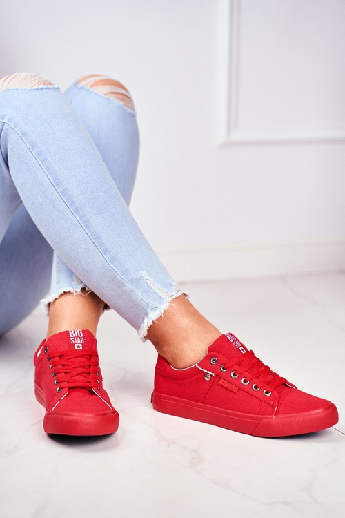 Women's Sneakers Big Star Red AA274514