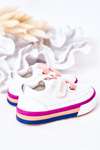 Children's Sneakers With Welt White Pink Baxter