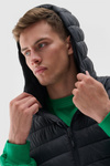 Men's Down Vest 4F Black 4FWAW24TVJAM146-20S
