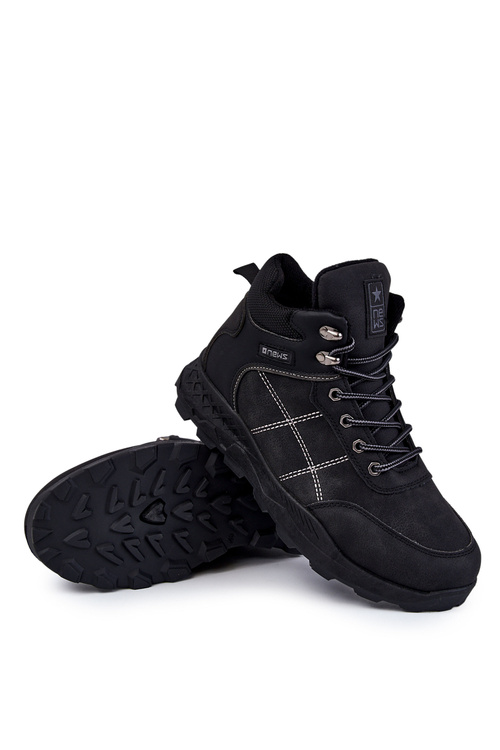 Men's Warm Boots Trappers Black Allan