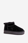Women's Suede Snow Boots On Platform Black Nereviana