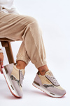 Fashionable Sneakers Memory Foam System Big Star LL274364 Beige