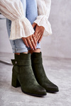Women's Suede Booties La.Fi 260041BGR-SU Green