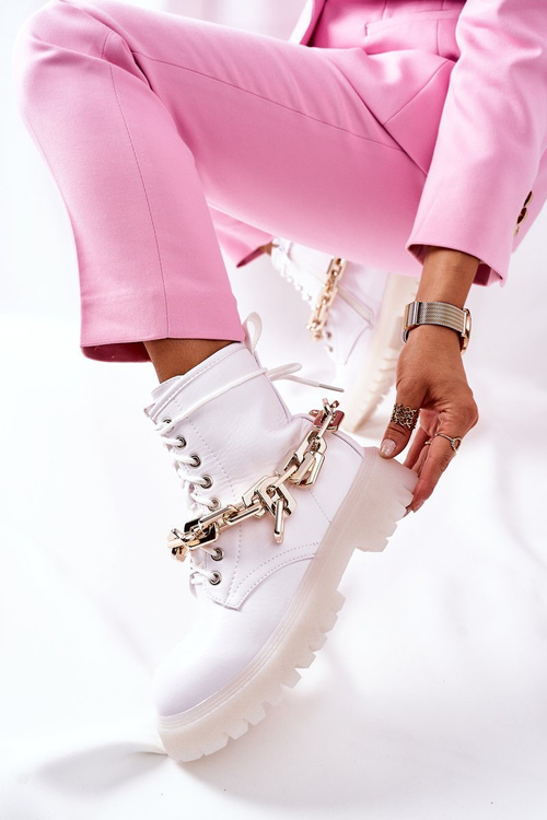 Stylish High Boots White Grail