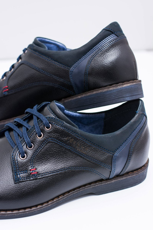 Nikopol Black Leather Men's Casual Jericho Half Boots