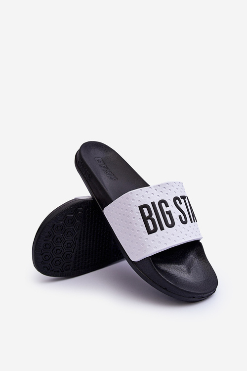 Classic Women's Slippers Big Star MM274713 White-Black