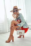Fashionable Suede High Heels Sandals Camel Aubrey