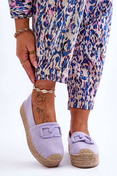 Women's Classic Platform Espadrilles Violet Maurine