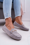 Women's Mocassins Grey Suede Sonnero