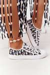 Women's Logged Sneakers Black-White Day Off
