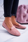 Women's Suede Ballerinas Powder Pink Neala