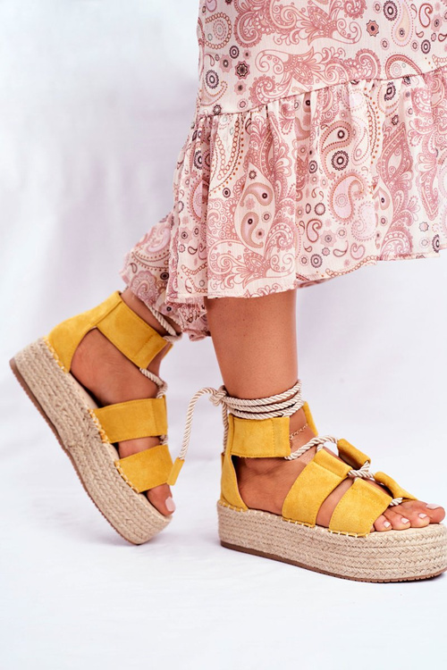 Women’s Espadrilles On Platform Yellow India