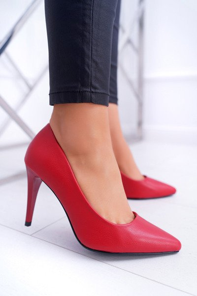Sergio Leone Matte Stiletto pumps Red Feliciana