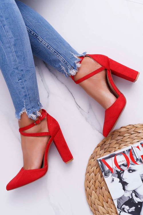 Women's Stiletto pumps Red High Traffic