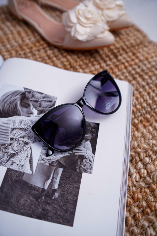 Prius PR-V26 Black Brocade Sunglasses