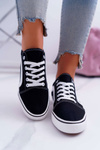 Women's Sneakers Fabric Black Bestro