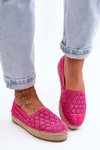Espadryle Damskie Ażur Różowe One Lover 6605