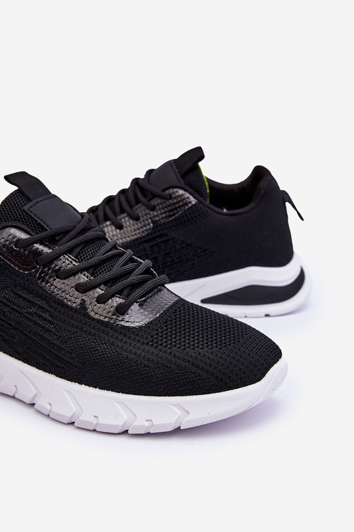 Men's Classic Sports Shoes Black and White Santiago