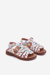 Girls Children's Sandals Made Of Eco Leather Fruits Multicolor Mariana