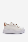 Women's platform sneakers with white embellishments Herbisa
