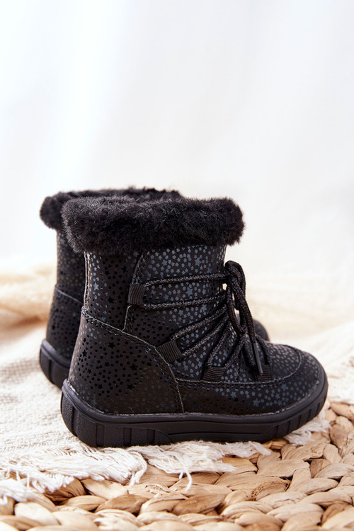 Fleece-lined Snow boots Black Stars