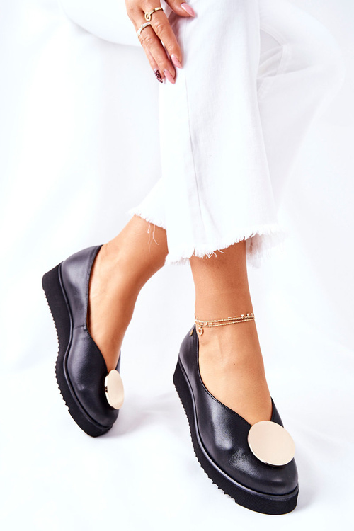 Platform shoes Ballet shoes Maciejka Black 5315B-01 