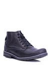 Men's Leather Boots With Zipper Warmed Black Komodo 731
