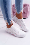 Women's Sneakers In Floral Openwork White Loriann