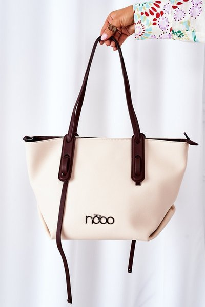 Shopper Shoulder Bag NOBO K3180 Light Beige