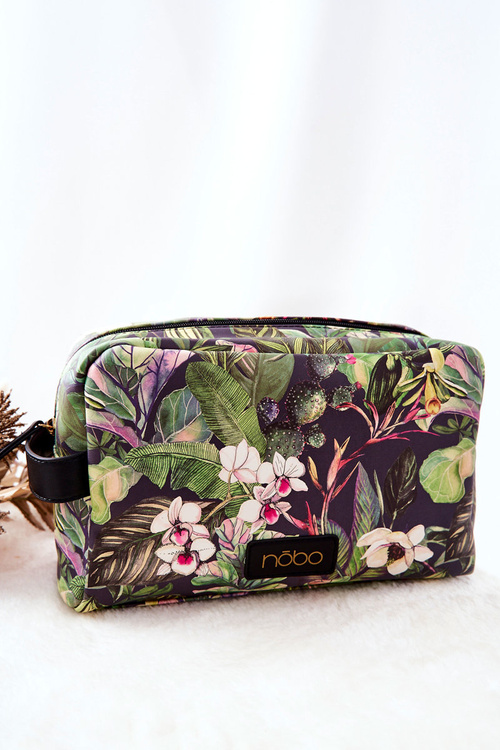 Large Cosmetic Case NOBO L0030-CM08 Black-green