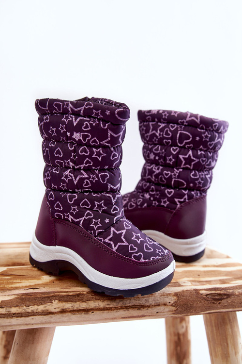 Children's Snow Boots Warmed Violet Terra