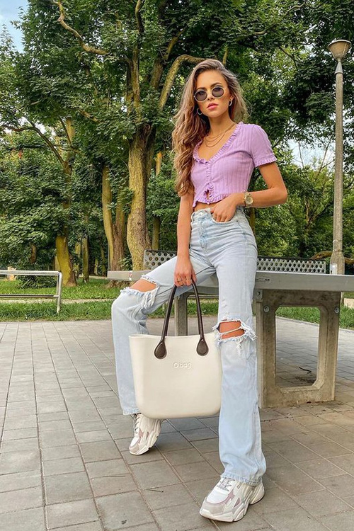 Women's Sneakers Memory Foam Big Star HH274255 White-Purple