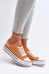 Women's sneakers on a thick sole Lee Cooper LCW-24-31-2216 Orange