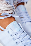 Women's Classic Sneakers Blue Ecoma