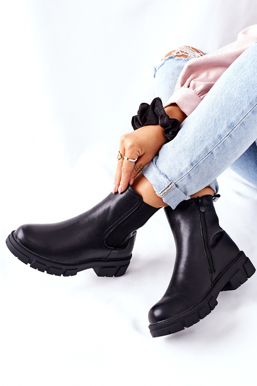 Women's Insulated Chelsea Boots Black Roulette