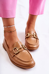 Mokasyny Damskie Skóra Camel Coriso