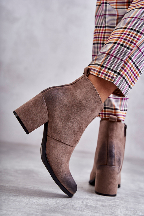 Classic Suede Booties La.Fi 260035DTA-SU Beige