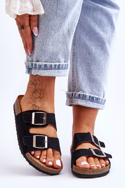 Women's Slip-On Slippers Black Destino