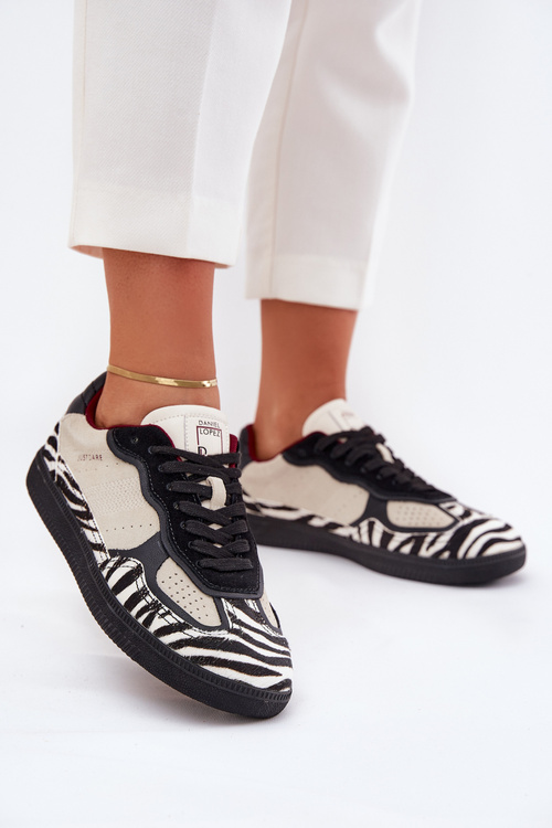 Womens Sneakers Daniel Lopez Just Dare SS2D4015 Zebra Beige