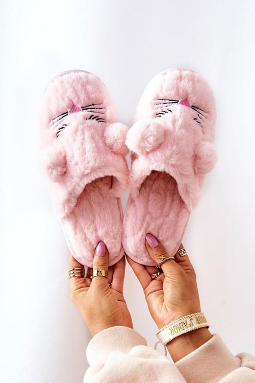 Soft Slippers Mouse with Ears Pink Luise