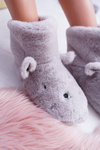 SOXO Warm Homemade Grey Booties Papa Bunnies 94529