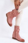 Women's Suede High Boots Pink Venis