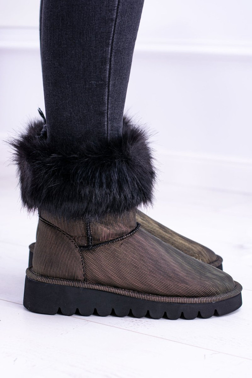 Women's Snow Boots High With Fur Fourrure