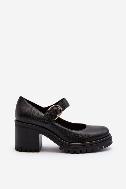 Zazoo 20166 Leather Court Shoes Black