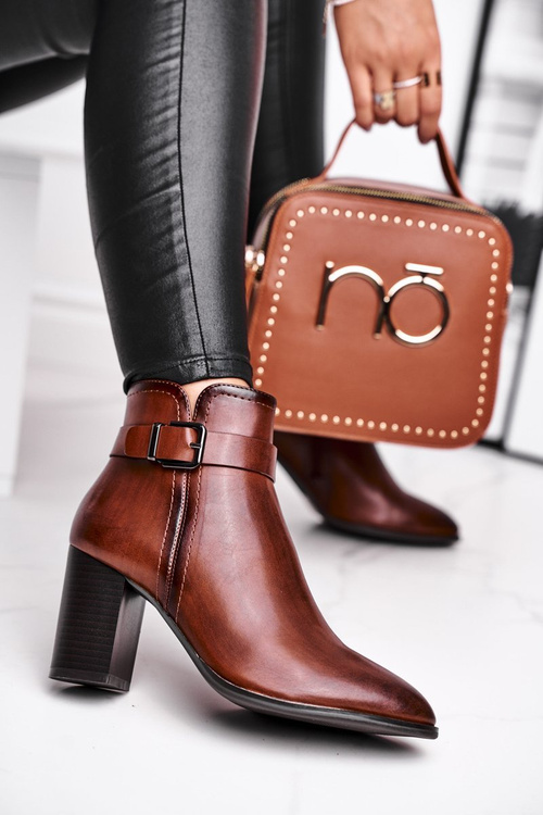 Women’s Boots On High Heel Sergio Leone Brown BT509