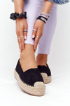 Espadrilles On A Straw Platform Black Highway