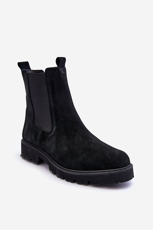 Suede Ankle Boots Nicole Black  2672