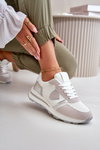 Women's Glitter Sneakers White Velaniela