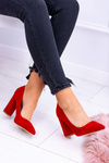 Red Women's Celine Suede Stiletto pumps