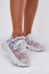 Women's Sneakers With Crochet Upper Multicolor Jelhiris